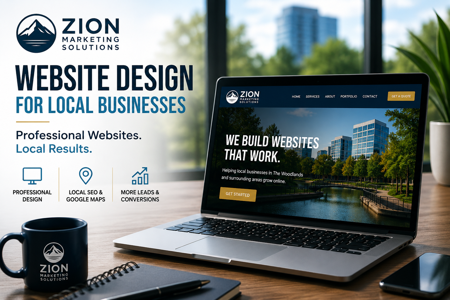 Website Design for Local Businesses in The Woodlands: Your Website Should Be Working as Hard as You Are